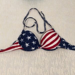USA flag bikini top